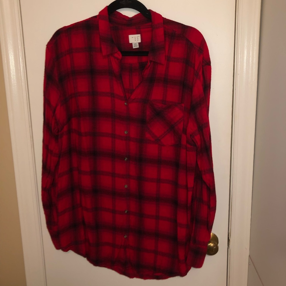 Red Target Plaid Shirt
